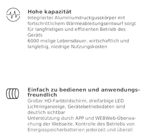 Hochvolt-Batterie von Dream Maker mit integrierter Aluminiumdruckguss-Technologie, HD-Farbdisplay, LED-Anzeige und App-Unterstützung für Energieüberwachung.